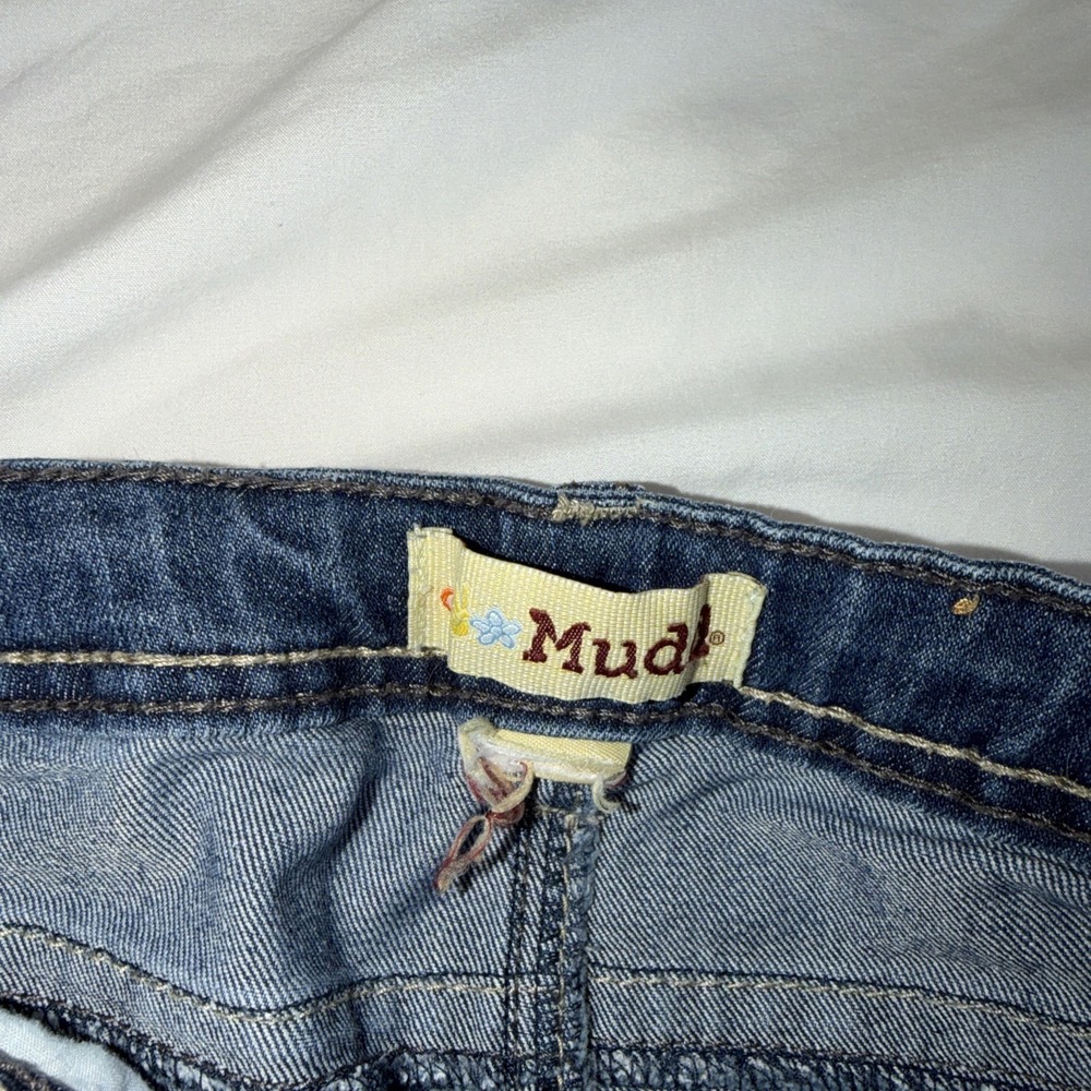 Vintage Mudd Capris Size Junior Girls Medium Y2K 90S Z. Cavaricci Jorts - Picture 2 of 9